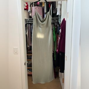 BHLDN Cali Satin Charmeuse Midi Dress